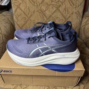 ASICS Gel Nimbus 27 Men's size 8.5 "Indigo Fog" Excellent!